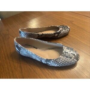 Tory Burch Women's Snakeskin Leather Ballet Shoes Size 6